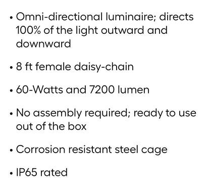 7200 Lumens LED Plug-in Portable Worklight