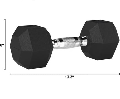 35 lbs Rubber Hex Dumbbell Hand Weight (New)