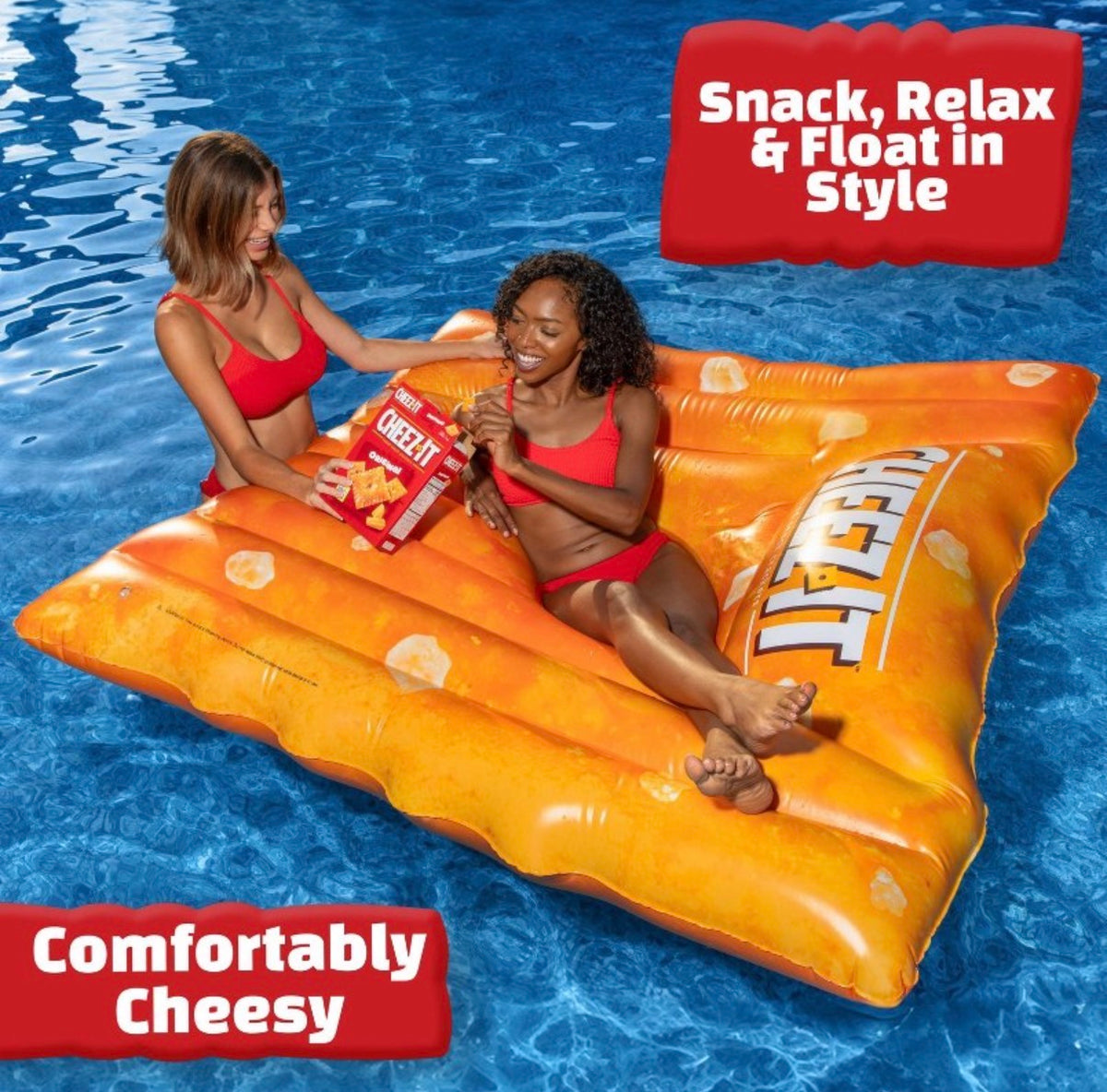Cheez-It 4.5 Ft. Pool Float: Novelty Water Float with PVC Material (New in Box)