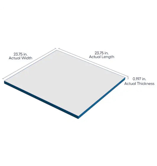 Genesis 2 Ft. X 2 Ft. Border Fill White PVC Lay in Ceiling Tile (4 sq Ft./Case) (New in Box)