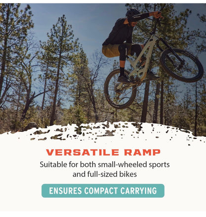 Ninja MTB Jump Ramp, Turbo Kicker Portable Jump Ramp, 4 Panel Ramp for All Ages, Ideal for MTB Bikes, BMX Bikes, One Wheels, Scooters, Skateboards, and RC Cars (New in Box)