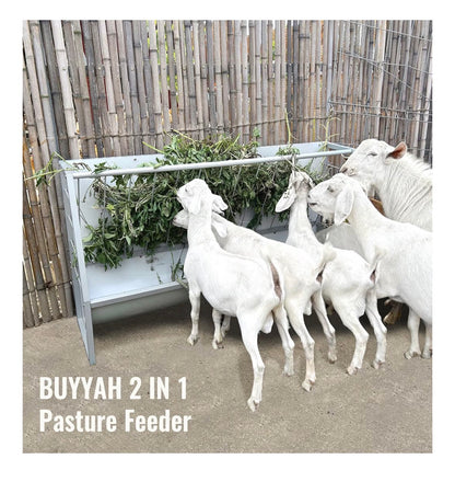 5ft Pasture Hay Feeder, Heavy Duty Galvanized Steel Livestock Hay Feeder, Outdoor Pasture Feeder for Sheep, Goats, Pony and Miniature Horses (New in Box)