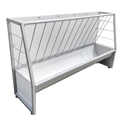 5ft Pasture Hay Feeder, Heavy Duty Galvanized Steel Livestock Hay Feeder, Outdoor Pasture Feeder for Sheep, Goats, Pony and Miniature Horses (New in Box)