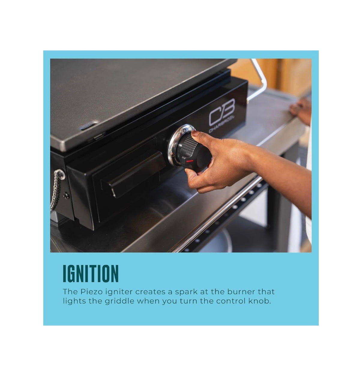 Charbroil 17 Inch Performance Series Portable Tabletop 1 Burner Propane Gas Griddle (Black) (New in Box)