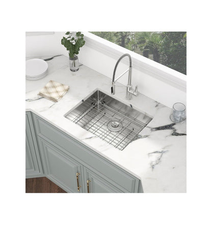 Kichae 23 Inch X 18 Inch X 5 Inch Undermount RV Prep Bar Sink Stainless Steel ADA Compliant 16 Gauge Small Kitchen Sink Single Bowl Under Mount Low Depth Handmade Basin (New in Box)
