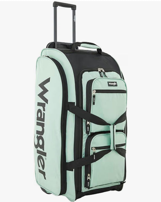 Wrangler Wesley Rolling Duffel Bag, Large 30 Inch (Seafoam) (New in Package)