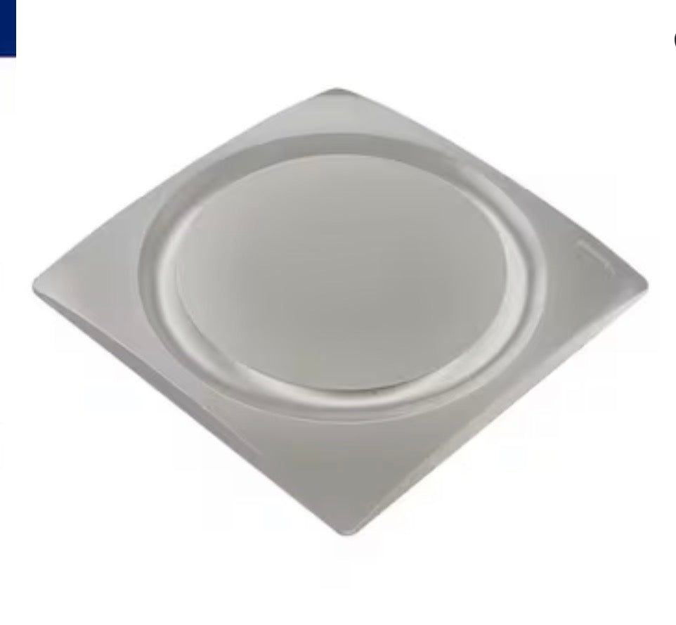Aero Pure Slim Fit Quiet Bathroom Exhaust Fan 0.9-Sone 120-CFM Satin Nickel Decorative Bathroom FAn (Energy Star Certified)