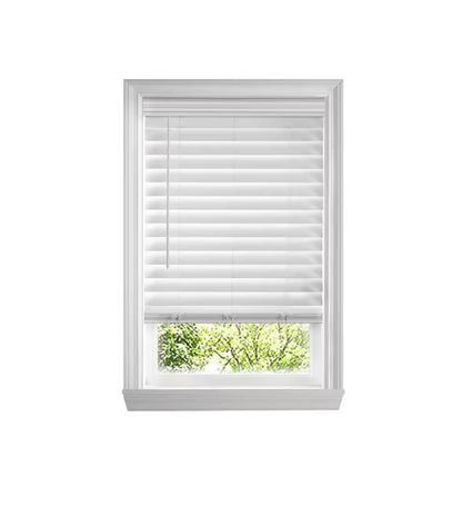 Cordless Premium Faux Wood Blinds with 2.5 Inch Slats 35 Inch Width X 72 Inch Length with Actual Size 34.5 Inch Width X 72 Inch Length (White) (New in Box)