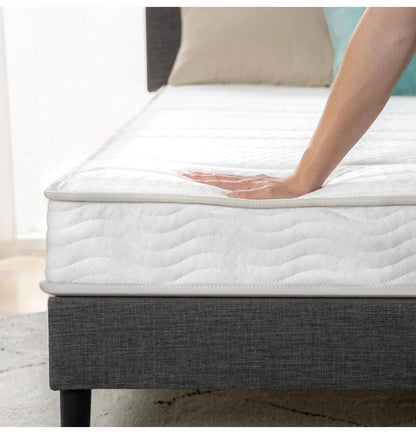 Zinus 6 Inch Foam and Spring Hybrid Mattress, Medium Firm Feel Fiberglass Free, Durable Support, Mattress CertiPUR-US & OEKO-TEX Certified Safe Materials (New in Box)