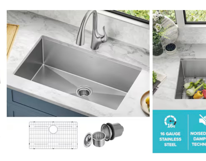 Kraus Standart PRO Undermount Stainless Steel Kitchen Sink