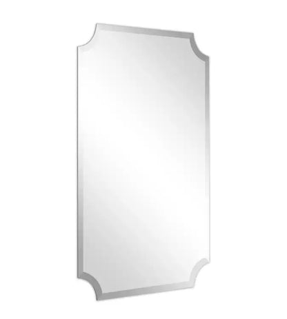 Wall Mirror 24 Inch W X 36 Inch Height Rectangle Clear Beveled Frameless Wall Mirror (New in Box)