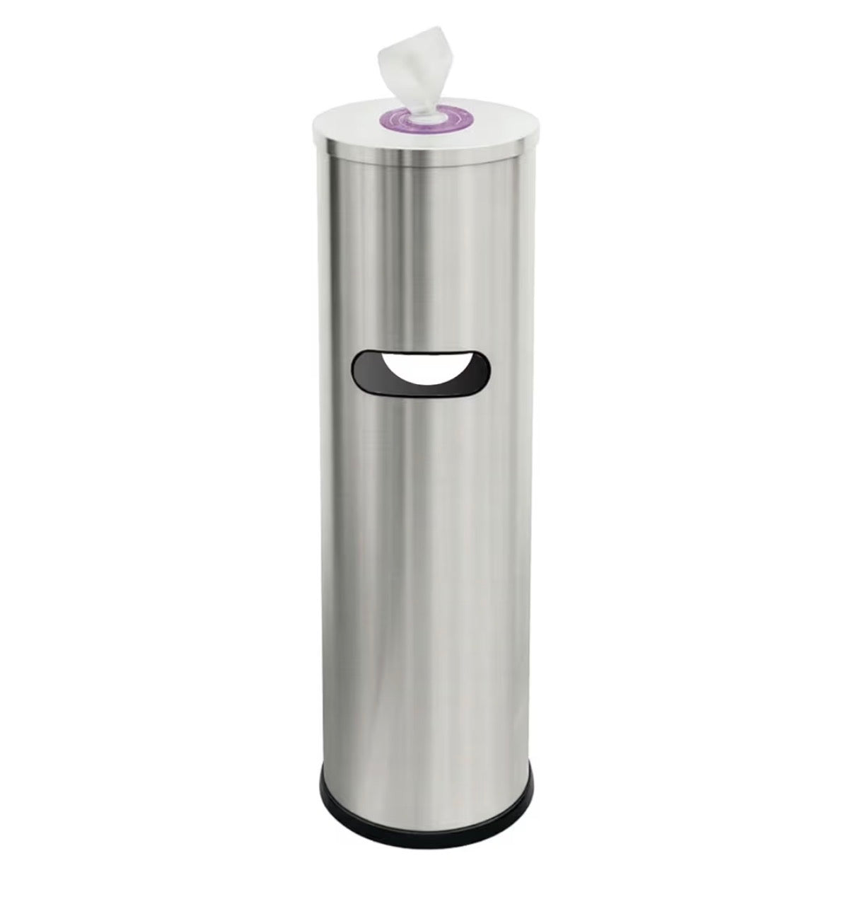 Tazza Budget Gym Equipment Wipe Dispenser - with Lift-off Access, Compact Wipes Holder & Built in Trash Can