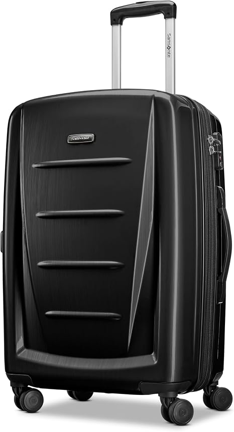 Samsonite Winfield 2 Hardside Expandable Luggage with Spinner Wheels, Brushed Anthracite 24-Inch