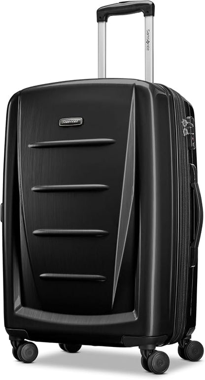 Samsonite Winfield 2 Hardside Expandable Luggage with Spinner Wheels, Brushed Anthracite 24-Inch