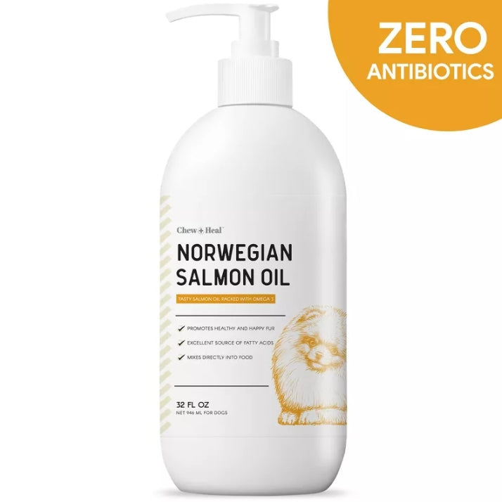 (New) Chew + Heal Norwegian Salmon Oil for Dogs