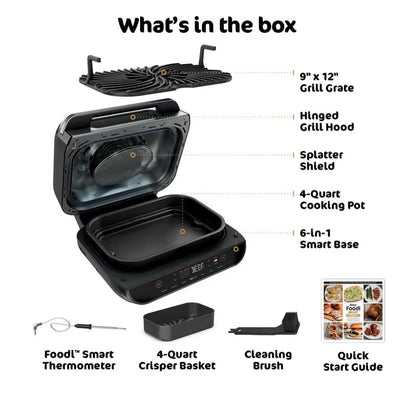 Ninja Indoor Grill and Air Fryer. Foodi Smart XL 6-in-1 Grill