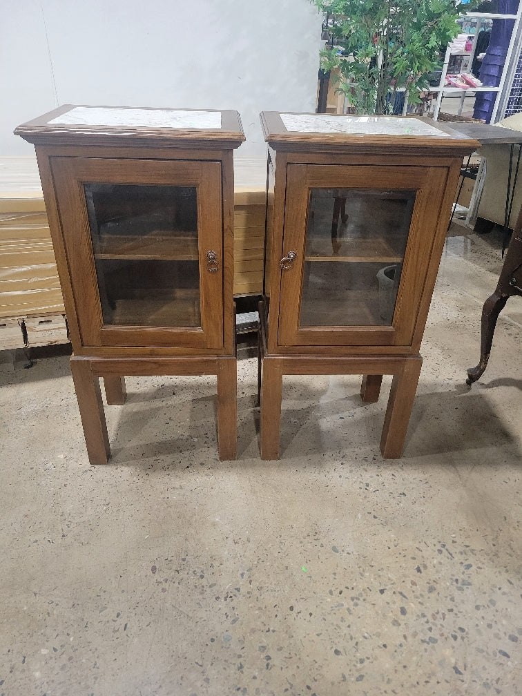 Vintage Display Cabinet/ Nightstand