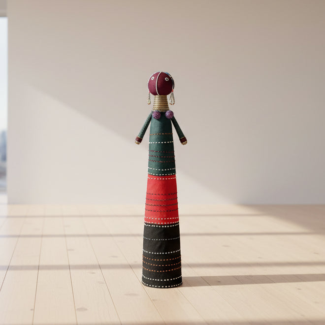 South African Ndebele Ceremonial Doll 32.5"