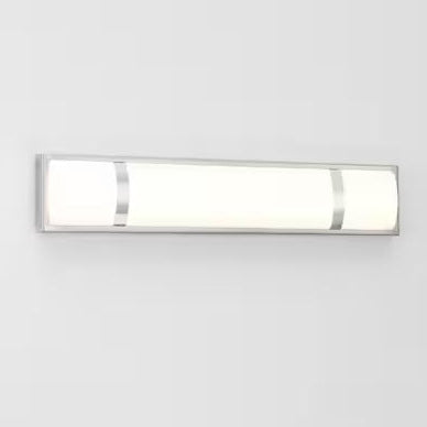 (New) True Fine 24-in 3 Light Brushed Nickel Integrated LED Modern/contemporary Bathroom Vanity light