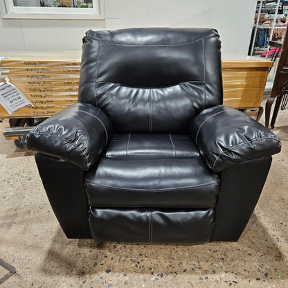 Black Manual Recliner Chair