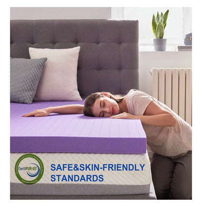 Sinweek 3 inch Twin Gel Memory Foam Mattress Topper