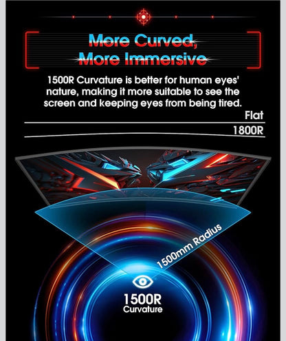 SANSUI 27" Curved 240Hz Gaming Monitor