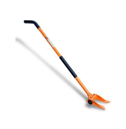 60 Inch Flooring Demo Bar with Steel Wheels Heavy Duty Rolling Pry Bar for Hardwood, Laminate, Vinyl, Tile Underlayment & Subfloor Removal Long Handle Steel Crowbar & Nail Puller (New)