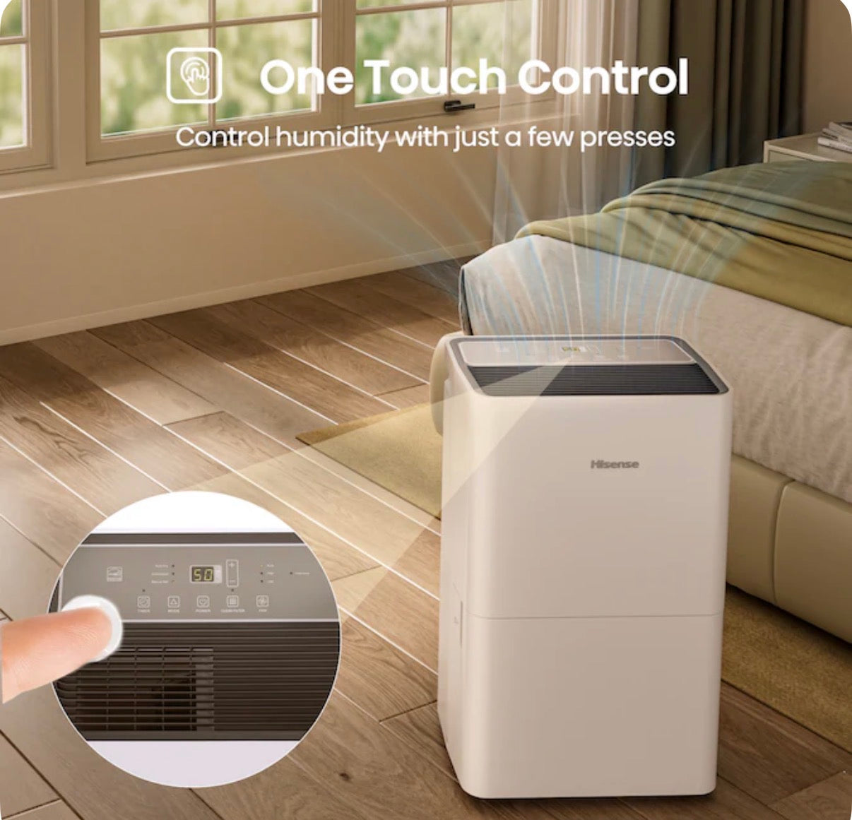 Hisense 50 pt Dehumidifier (new in box)