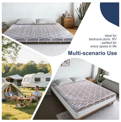 6th Generation Japanese Floor Futon Mattress Extra Thick 9 Layer Modern Futon with 100 Percent High Density Foam, Portable Floor Mattress Sleeping Pad for Adults, Guest Room, Dormitory (Twin Size 39 Inch X 75 Inch) (New in Package)