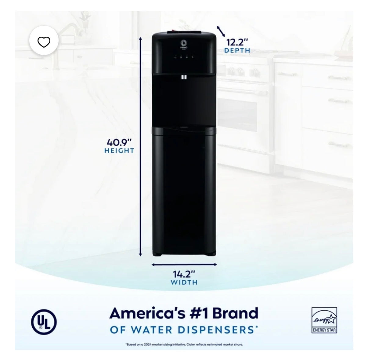 Primo Water Bottom Loading Classic 2 Temp Water Dispenser (Black) (New in Box)