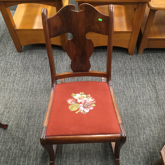 Needlepoint Seat Rocking Chair