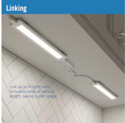 Utilitech 4 Pack 9 Inch Plug In LED Under Cabinet Light Bar