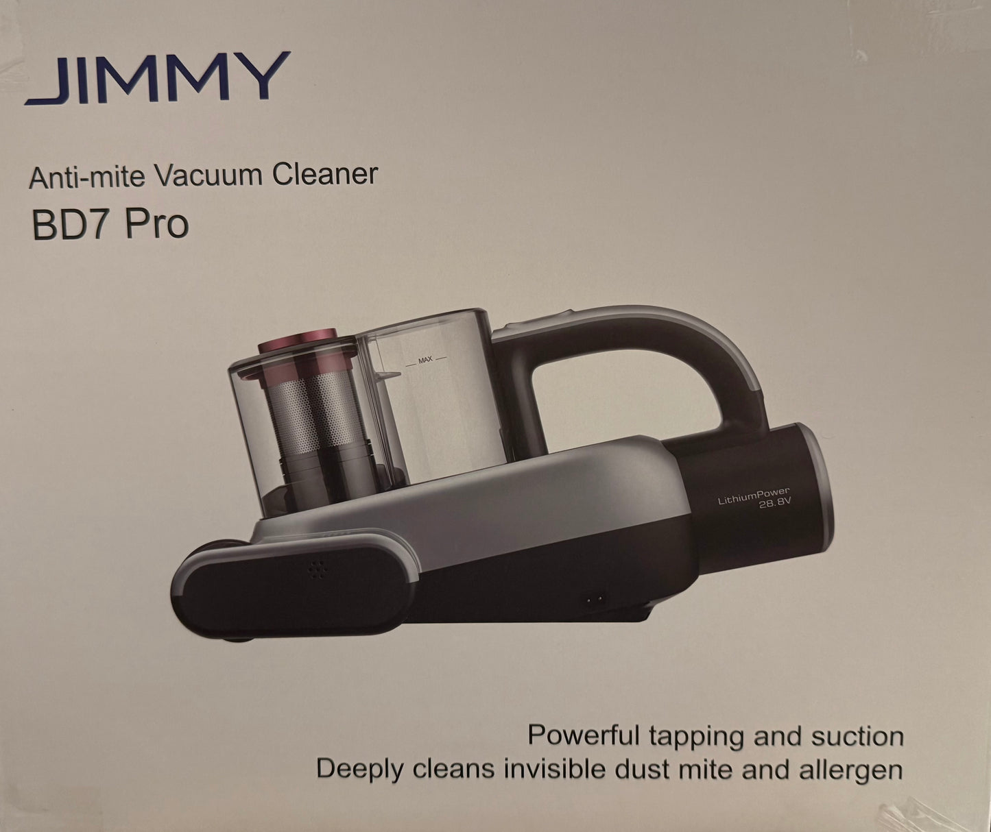 Jimmy Cordless Anti-mite Mattress Vacuum Cleaner with Ultrasonic Tech