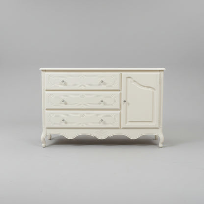 Antique Cream-Colored French Provincial Dresser