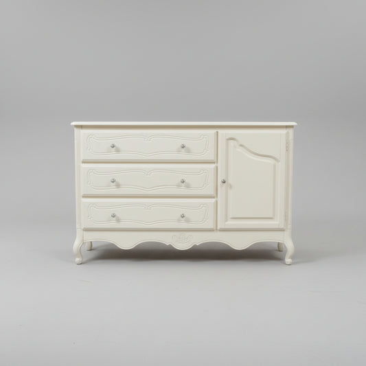 Antique Cream-Colored French Provincial Dresser