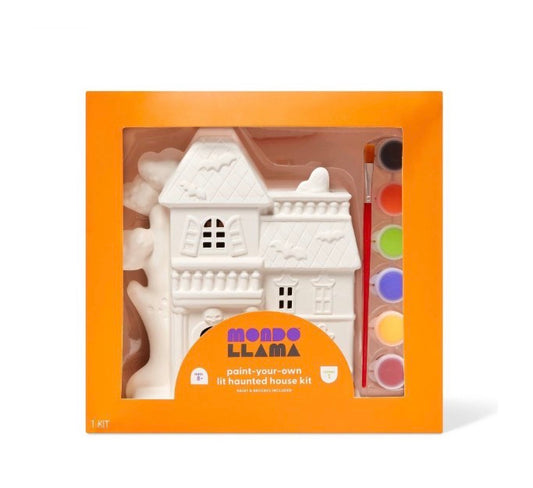 Mondo Llama  - paint - your own lit haunted house kit