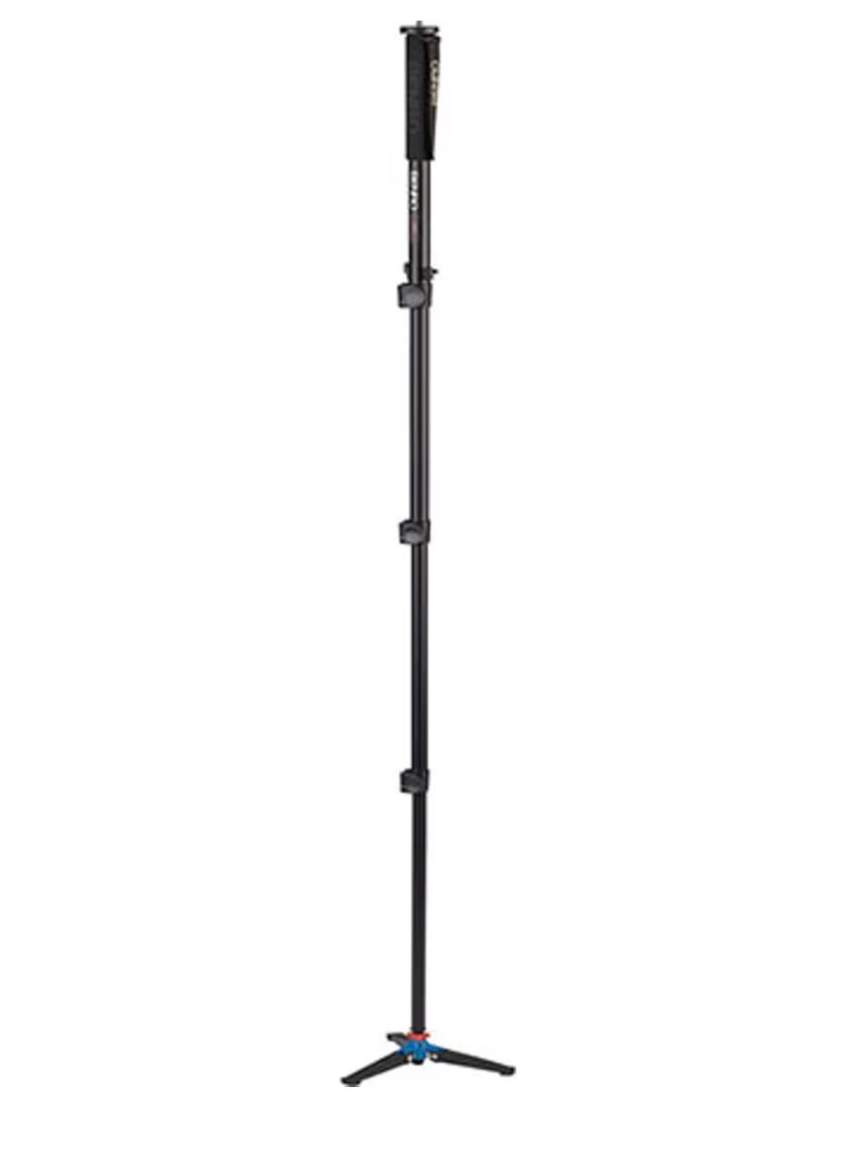 Benro Aluminum Monopod 4 Section Flip-Lock Monopod with 3 Leg Folding Base, 64.6 Inch Max Height & 39.7lb Load Capacity for DSLR, Mirrorless & Video Cameras