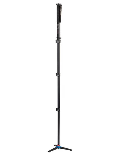 Benro Aluminum Monopod 4 Section Flip-Lock Monopod with 3 Leg Folding Base, 64.6 Inch Max Height & 39.7lb Load Capacity for DSLR, Mirrorless & Video Cameras