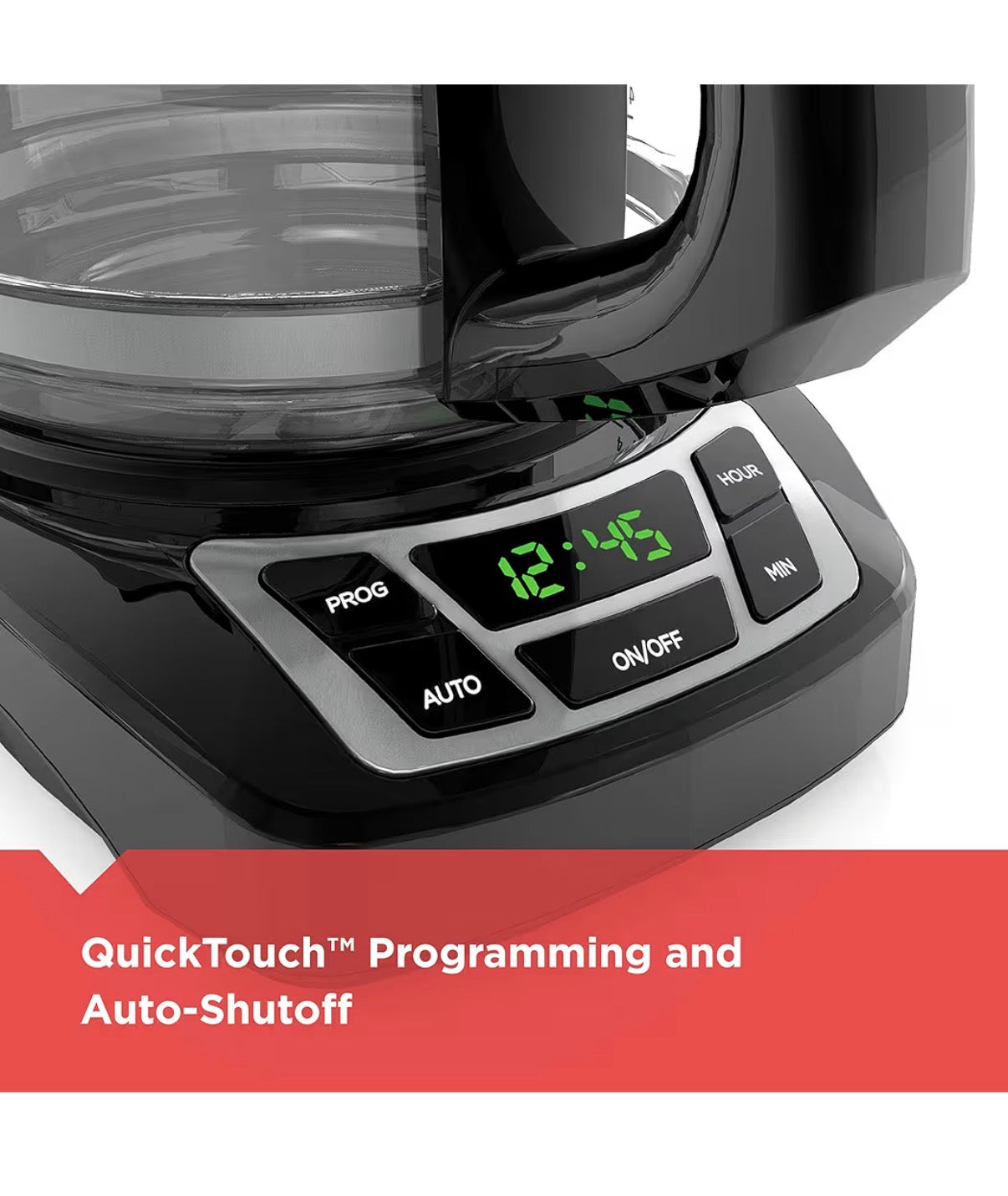 Black & Decker 12 Cup Drip Coffee Maker with Vortex Brewing for Rich Coffee Extraction, Programmable Timer, Sneak-A-Cup and Auto Shutoff (Black) (New in Box)