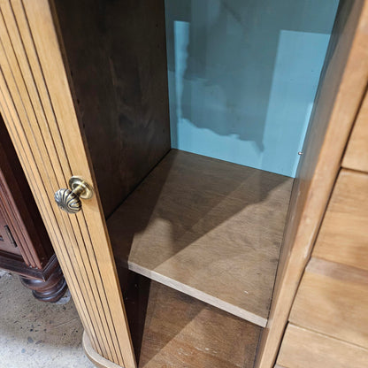 Heywood Wakefield China Cabinet Tambour Doors