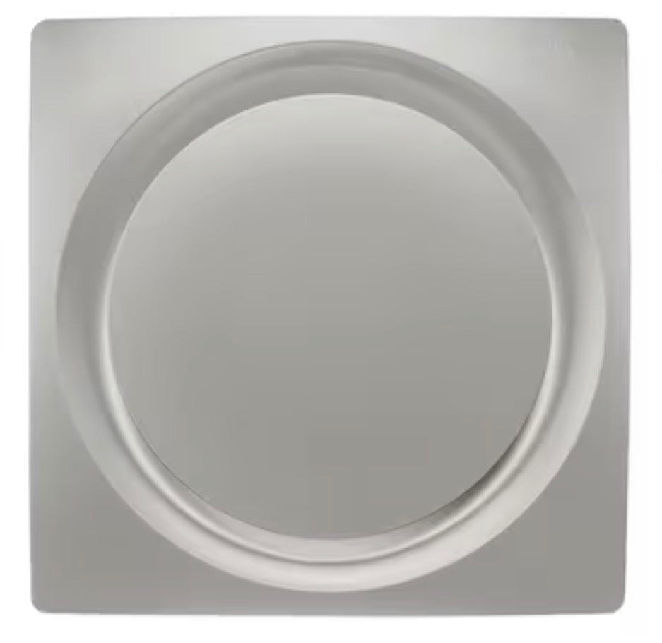 Aero Pure Slim Fit Quiet Bathroom Exhaust Fan 0.9-Sone 120-CFM Satin Nickel Decorative Bathroom FAn (Energy Star Certified)