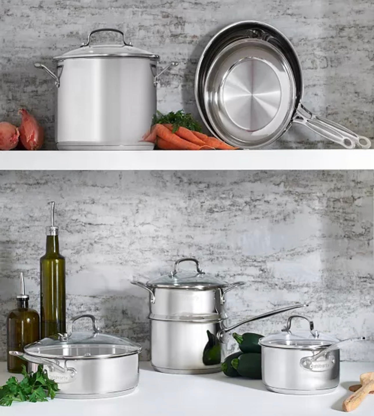 Cuisinart Chef's Classic Stainless Steel 11pc Cookware Set