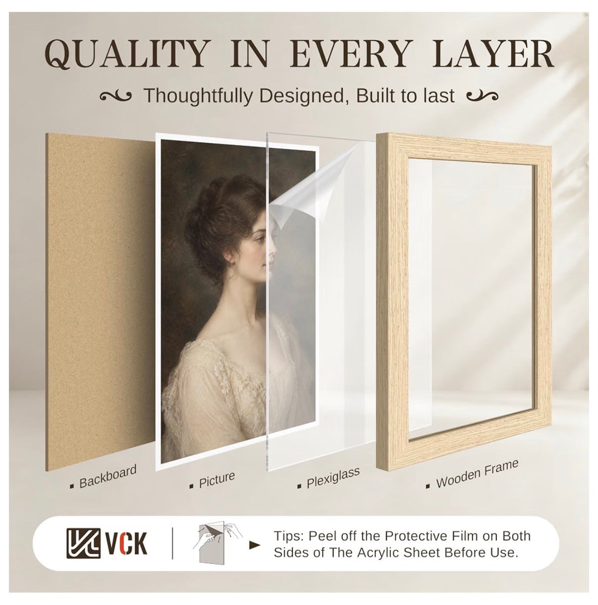 24 X 36 Inch Poster Frame 3 Pack, Natural oak Wood Wide Border for Pictures Light Woodgrain, Wall Hanging, HD Plexiglass, Vertical & Horizontal Wall Display Artwork, Office, Gallery Wall & Hallways (New in Box)