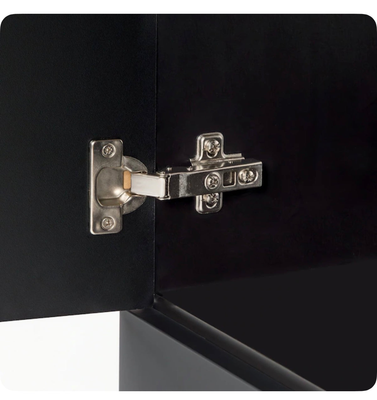 Cauley 24 Inch Black Single Sink Bathroom Vanity with White Cultured Marble Top (Fully Assembled; New in Box)