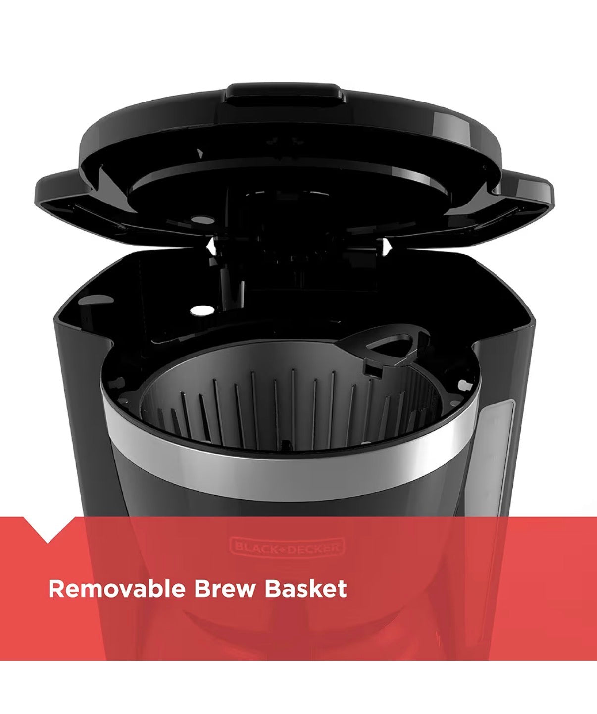 Black & Decker 12 Cup Drip Coffee Maker with Vortex Brewing for Rich Coffee Extraction, Programmable Timer, Sneak-A-Cup and Auto Shutoff (Black) (New in Box)