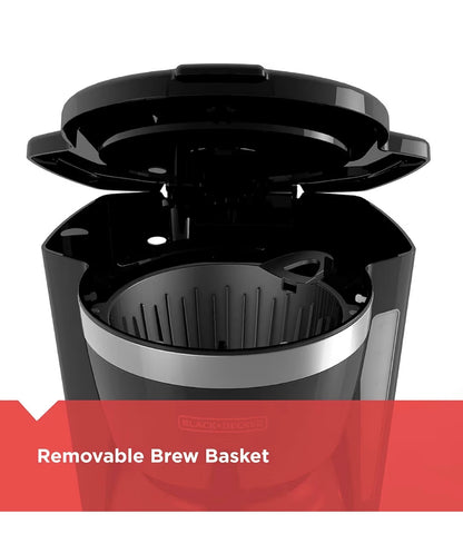 Black & Decker 12 Cup Drip Coffee Maker with Vortex Brewing for Rich Coffee Extraction, Programmable Timer, Sneak-A-Cup and Auto Shutoff (Black) (New in Box)