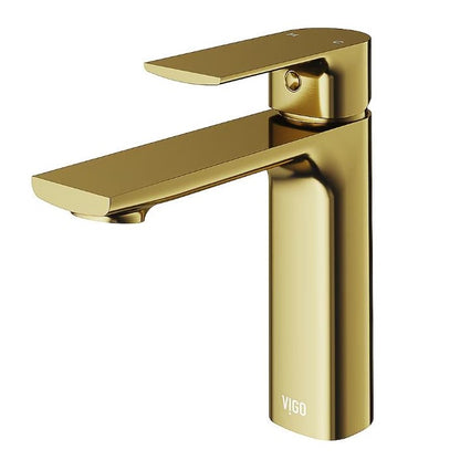 Vigo Bathroom Faucet in Brushed Gold