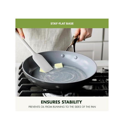 GreenPan Valencia Pro 3 Piece 8 Inch, 9.5 Inch and 11 Inch Ceramic Nonstick Skillet Set Frying Pans, PFAS-Free Nonstick, Induction Ready, All Cooktop Compatible, Hard Anodized, Dishwasher Safe and oven Safe Up to 600 Degrees Fahrenheit Safe (Gray) (New in