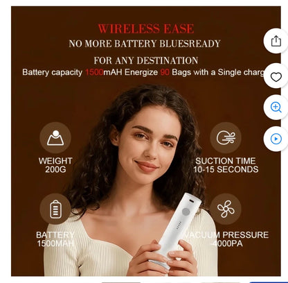 15 Pack Vacuum Storage Bags with Electric Pump, Space Saver Compression Bags for Travel and Moving, Reusable Airtight Sealer