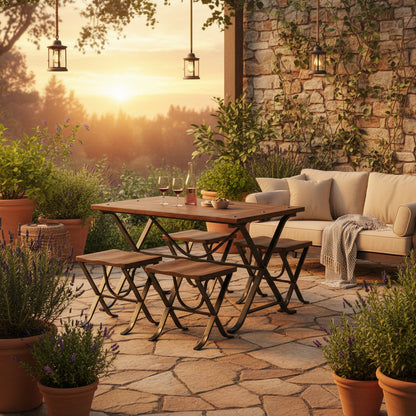 Freimore Dining Table and Stools